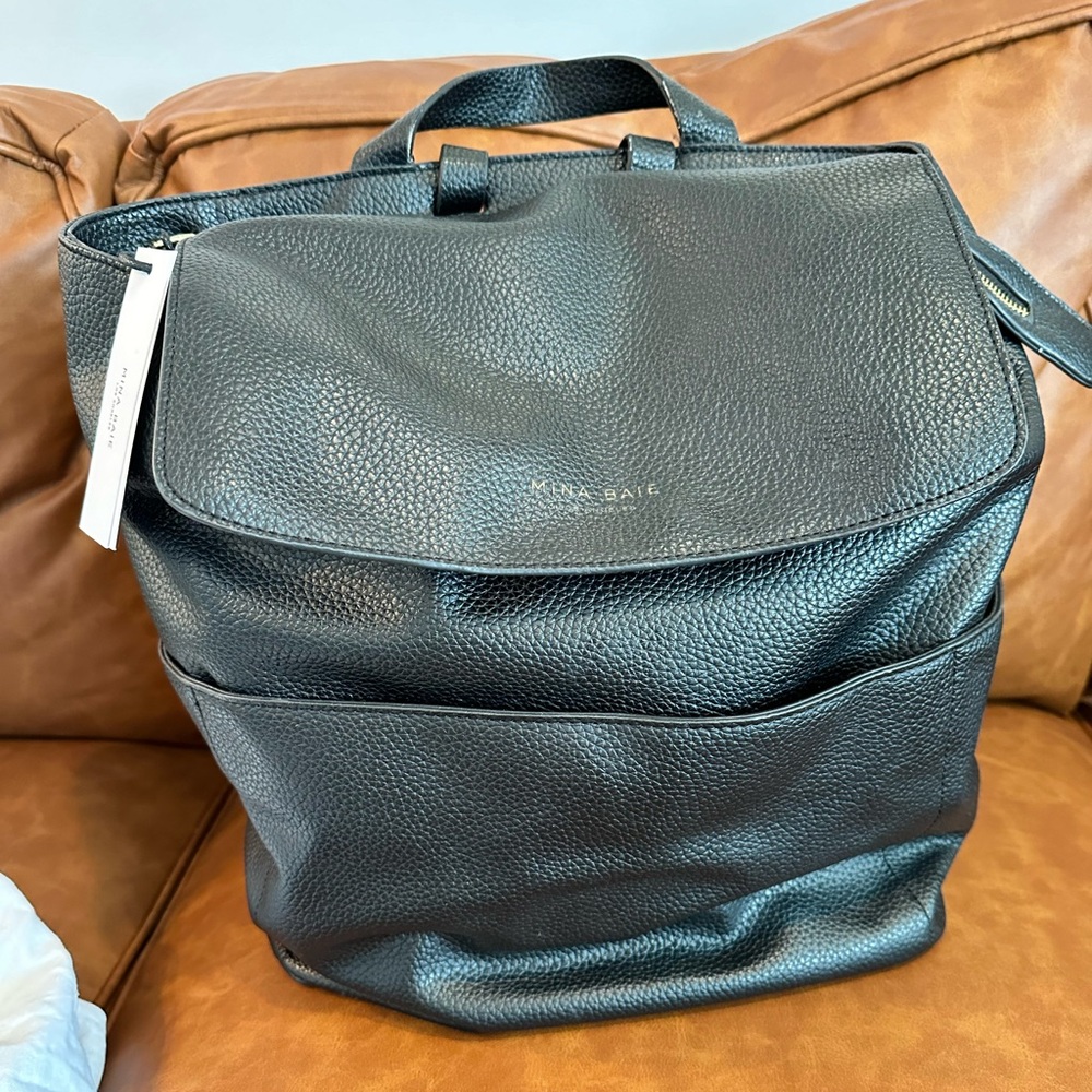 Mina Baie Kinney Backpack Designer Diaper Bag